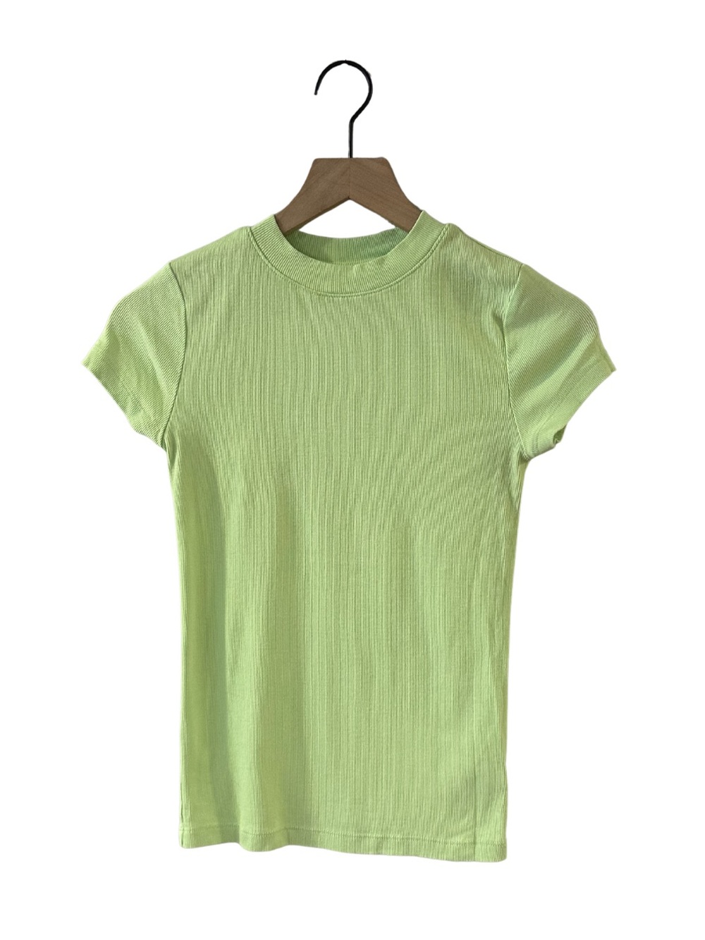 A New Day Ribbed Crewneck Tee Bundle Set - Hot Pink, Orange, Baby Pink, Lime - Picture 5 of 5